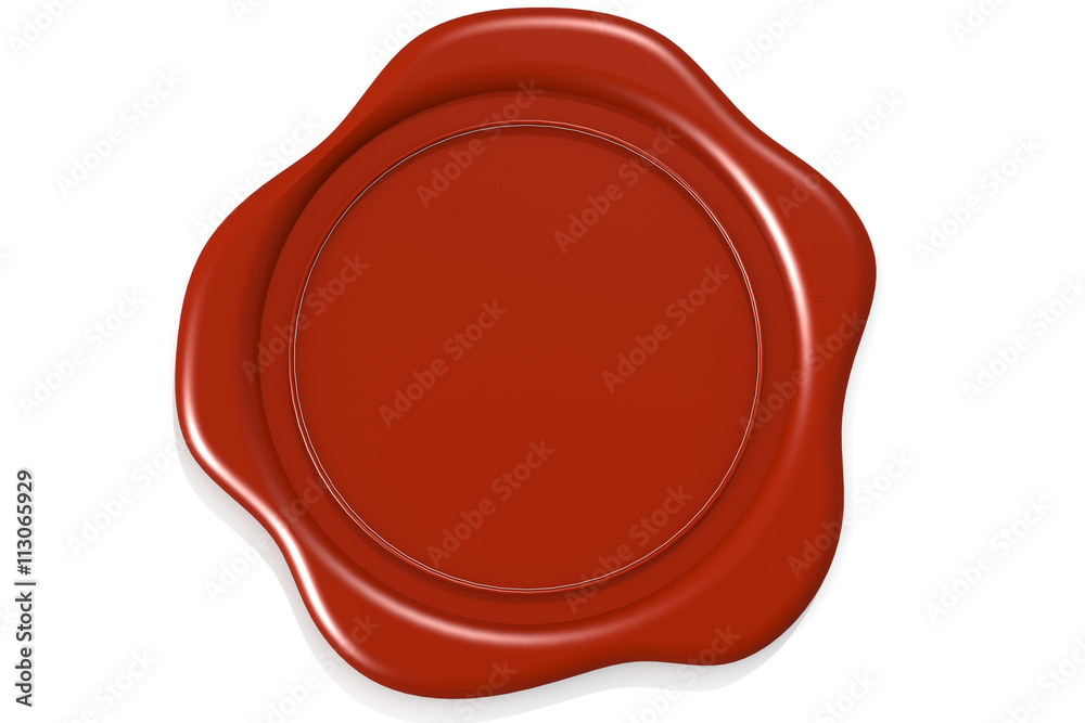 Wax seal isolated on white background Wax seal isolated on white background
