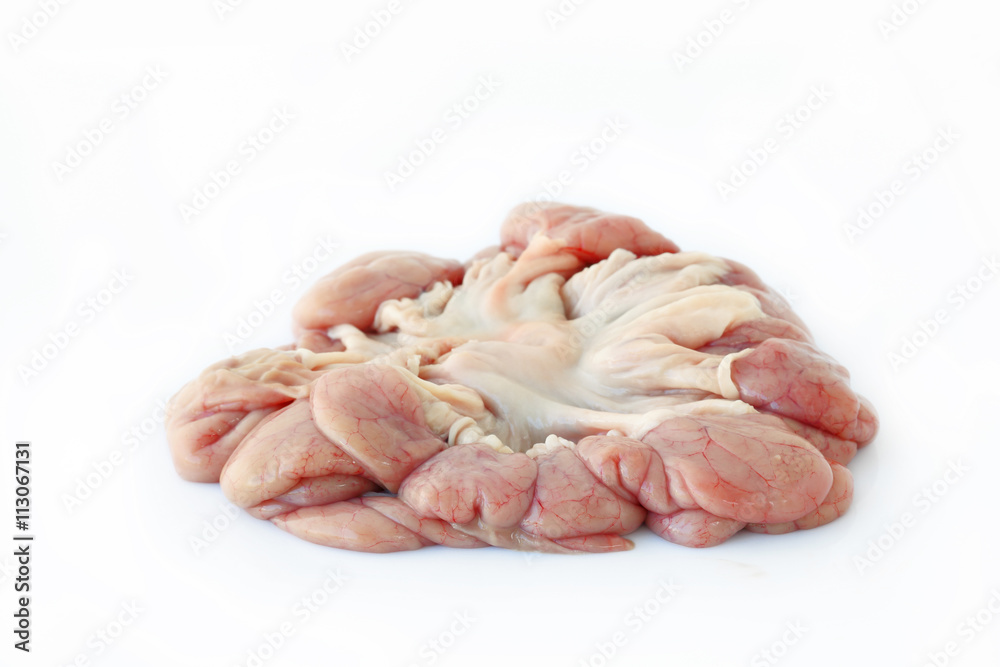 Chitterlings internal organs of pig. Chitterlings internal organs of pig.