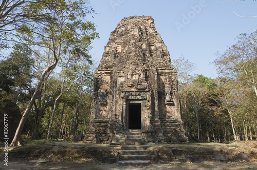 Temples in the ancient pre Angkor capital of Chenla, Cambodia