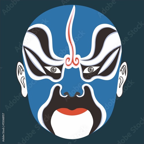 Mask,Facial Makeup,Chinese Opera Characters Wangling