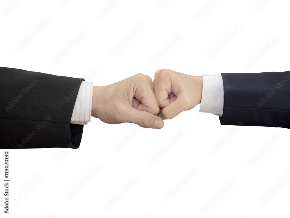 SMART business man and woman giving a fist bum 1 SMART business man and woman giving a fist bum 1
