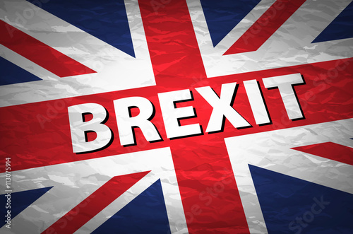 United Kingdom exit from europe relative image. Brexit named politic process. Referendum theme