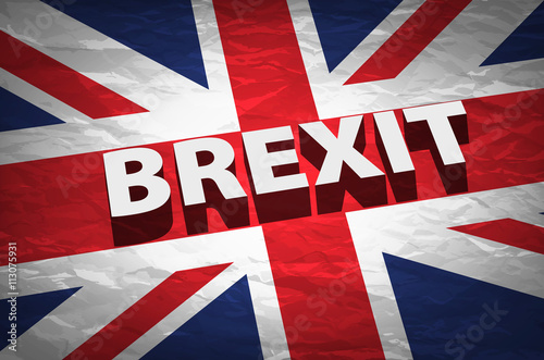 United Kingdom exit from europe relative image. Brexit named politic process. Referendum theme