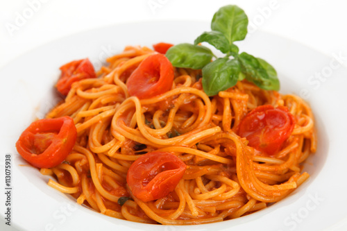 Spaghetti mit Tomaten
