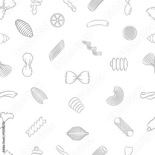 Pasta Seamless Pattern