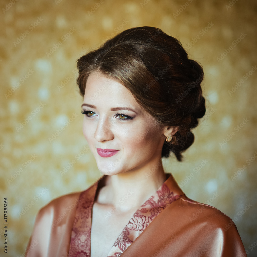 Portrait of a bride during a wedding fees