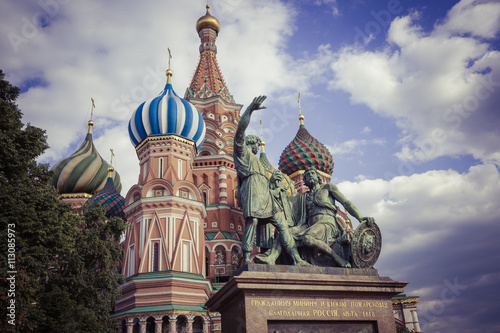 St Basils cathedral on Red Square in Moscow