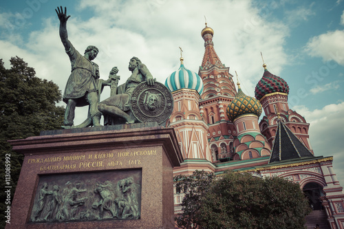 St Basils cathedral on Red Square in Moscow