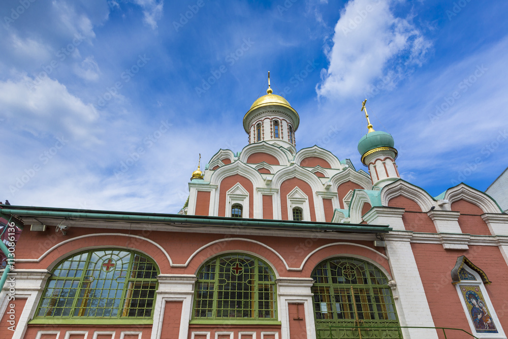 Obraz premium View on Kazansky Cathedral in Moscow, Russia