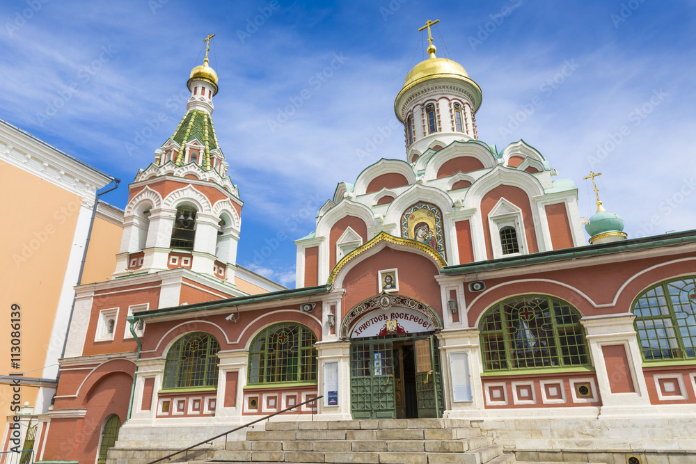 View on Kazansky Cathedral in Moscow, Russia