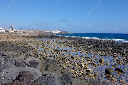 Costa Teguise coastline, Lanzarote, Canary islands