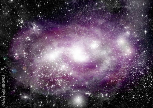 galaxy in a free space