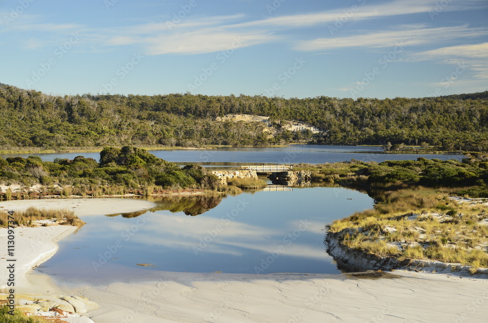 Sloop Lagoon, Bay of Fires, Bay of Fires Conservation Area, Tasmania Sloop Lagoon, Bay of Fires, Bay of Fires Conservation Area, Tasmania