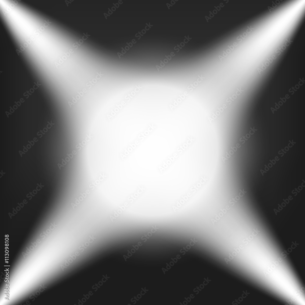 Spotlights shining on transparent background Spotlights shining on transparent background
