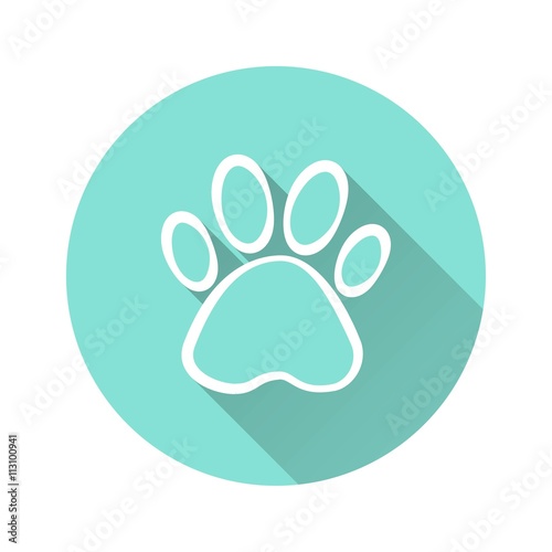 Paw - vector icon