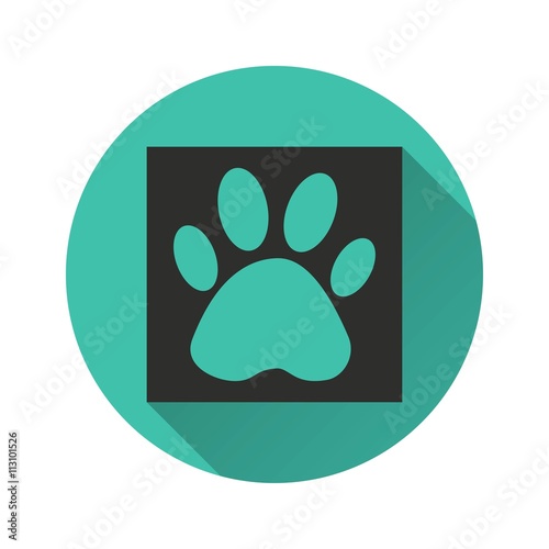 Paw - vector icon