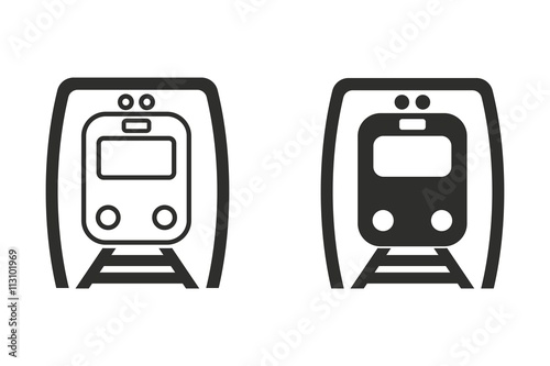 Metro - vector icon.