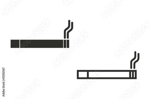 Smoke - vector icon.