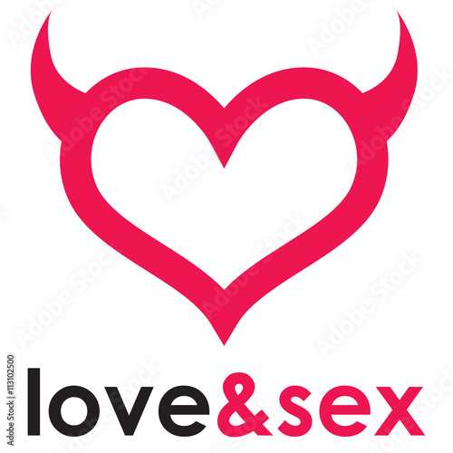 Sex shop logo heart