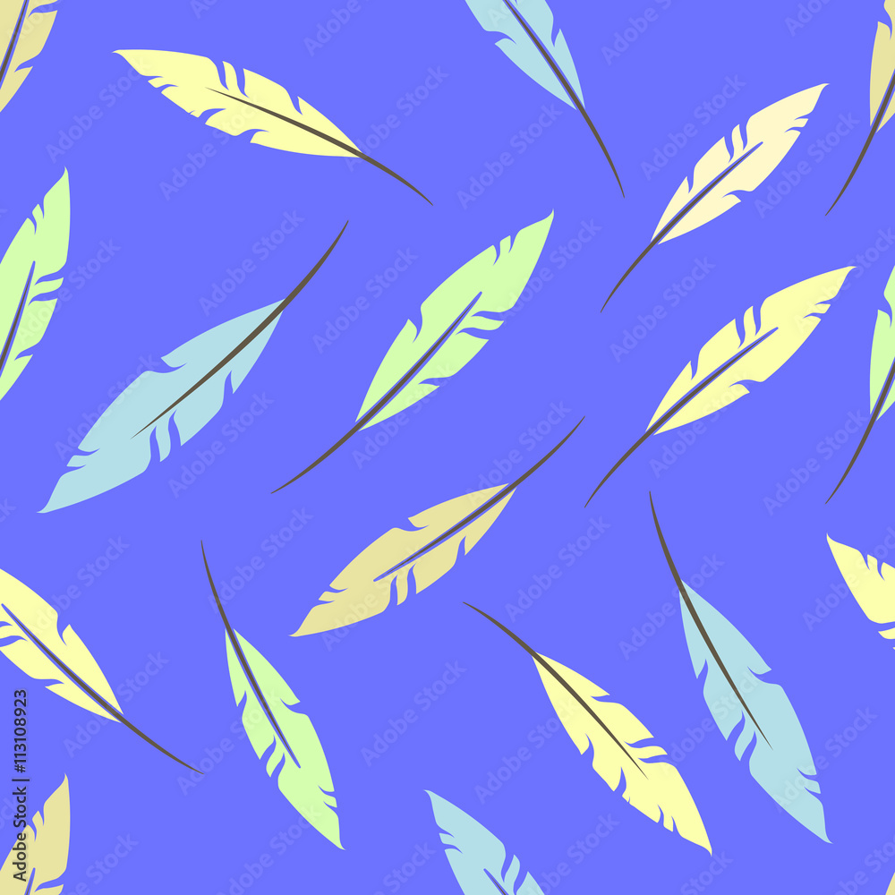 Feather pattern llustration Feather pattern llustration
