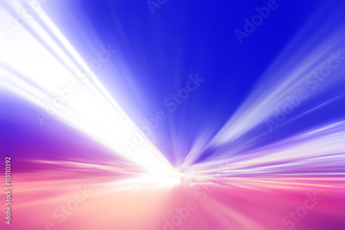Abstract image of night lights with motion blur.
