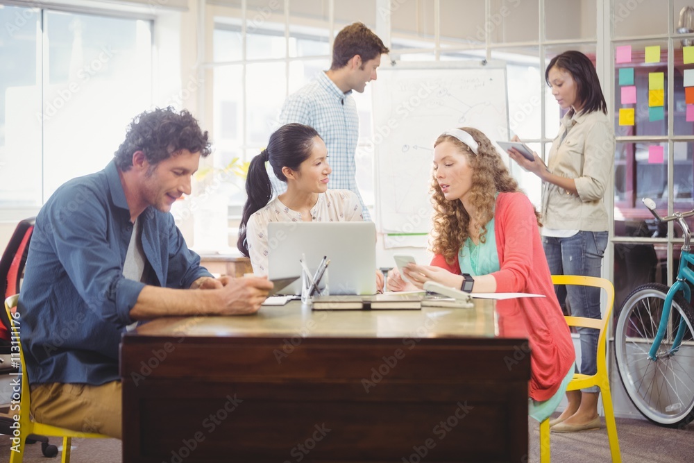 Business people working together Business people working together