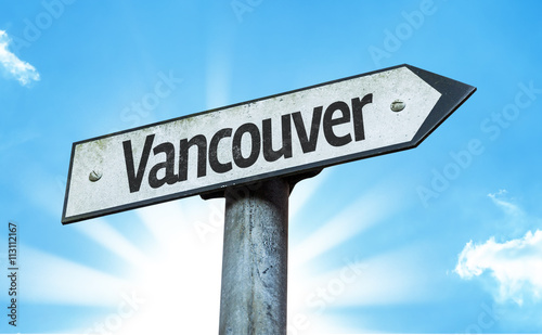 Vancouver direction sign in a concept image © gustavofrazao