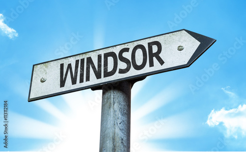 Windsor direction sign in a concept image © gustavofrazao