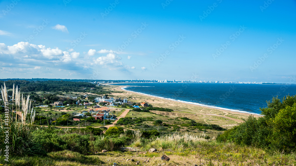 Punta Ballena - a picturesque famous popular seaside in Uruguay