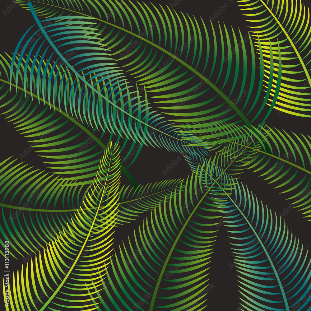 palm leaf background design