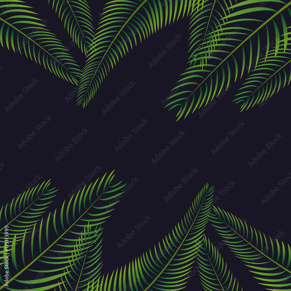 palm leaf background design 