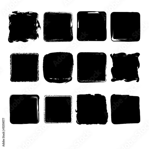 Collection of hand drawn squares