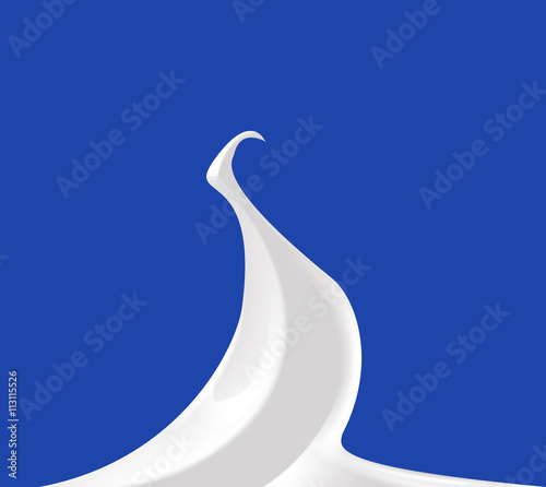 Whipped cream vector