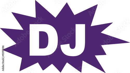 DJ in speech bubble explosion