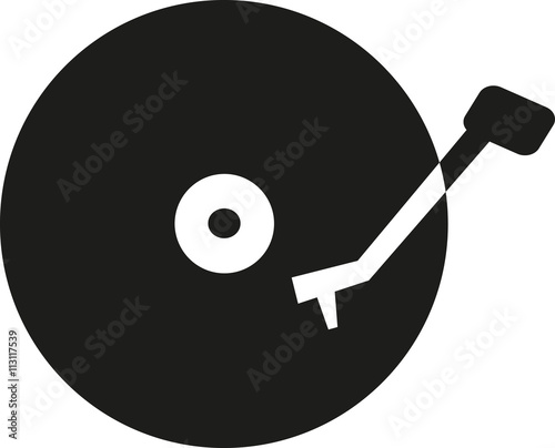 Vinyl record player icon