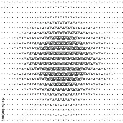 Illusion With Grey Triangles Seamless Pattern