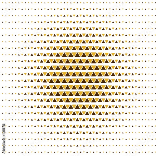 Illusion With Yellow Triangles Seamless Pattern