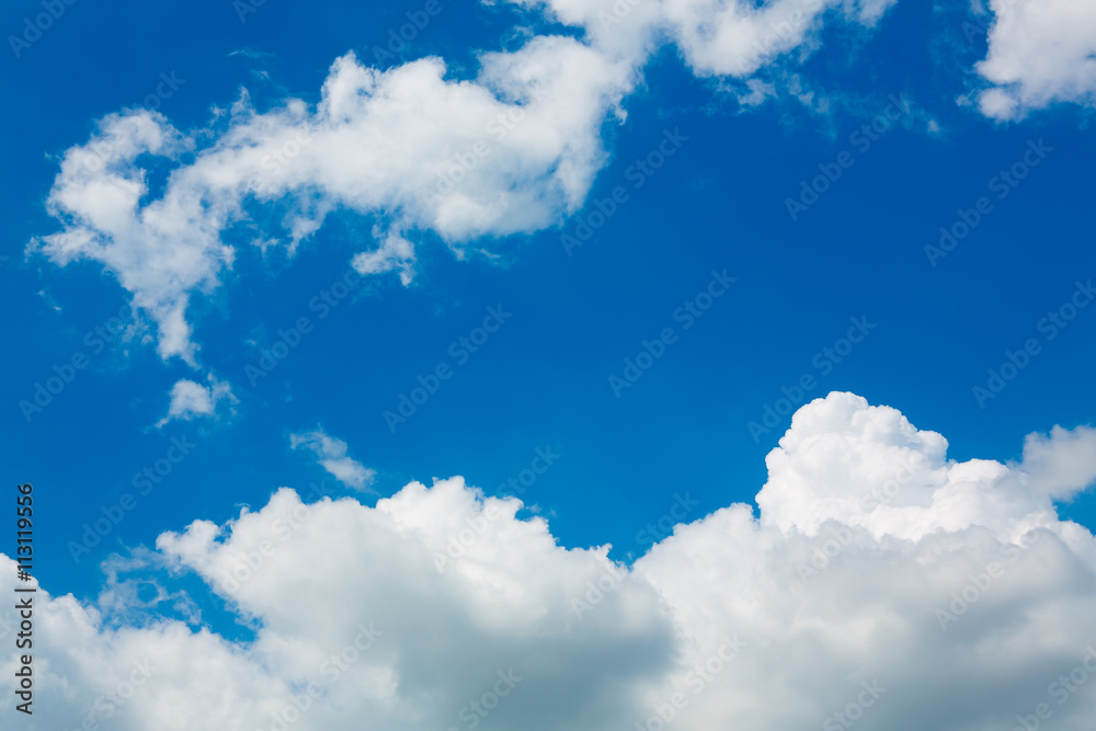 clouds in the blue sky clouds in the blue sky