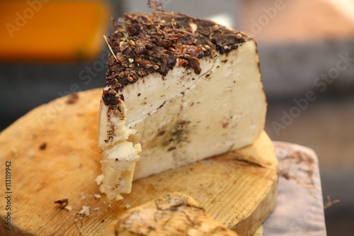 cheese called drunkard with marc and raisins