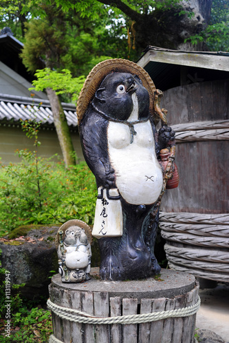 Shigaraki modern tanuki figure photo