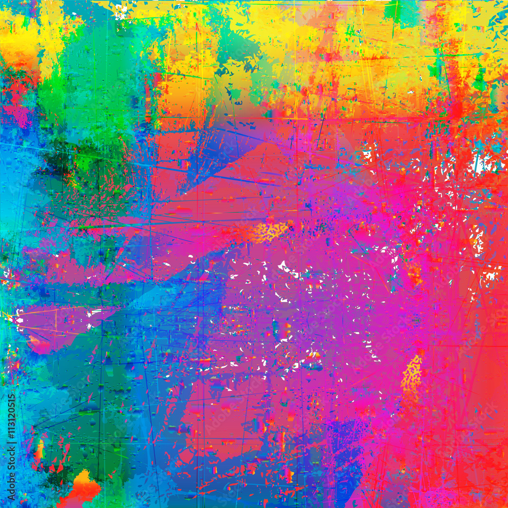 Grunge style abstract color splash background