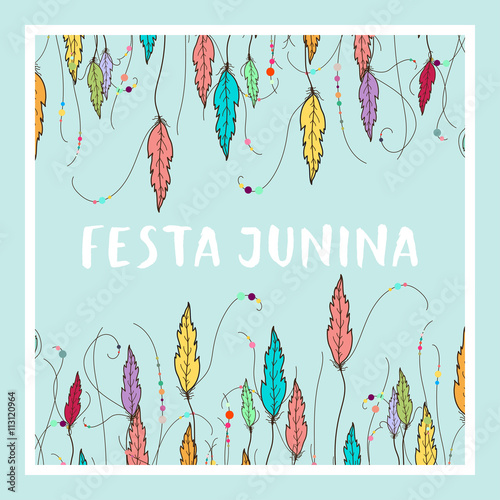 Bright vector illustrationfor the Festa Junina Brazil Festival.