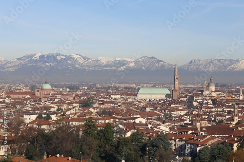 Vicenza, Italy, skyline of the city with Basilica Palladiana and