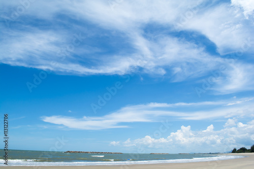 sky clouds and beach