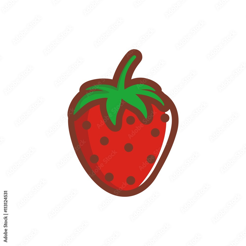 Fototapeta premium Strawberry vector