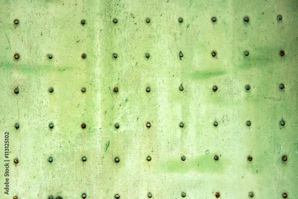 Old faded green metal background texture Old faded green metal background texture