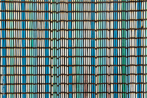 Wallpaper Mural Old curtain or blind texture of colorful canes Torontodigital.ca