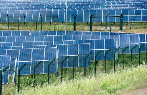 Solar energy farm with photovoltaic panels