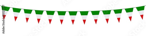 Banner. Ghirlande. Verde, bianco, rosso. Italia (3) 