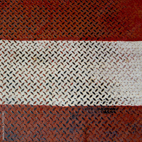 red and white rusty zinc background